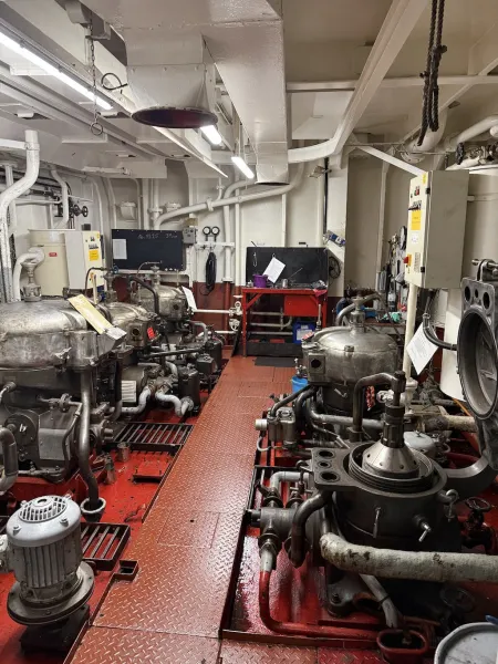 Der Motorraum der Cap San Diego